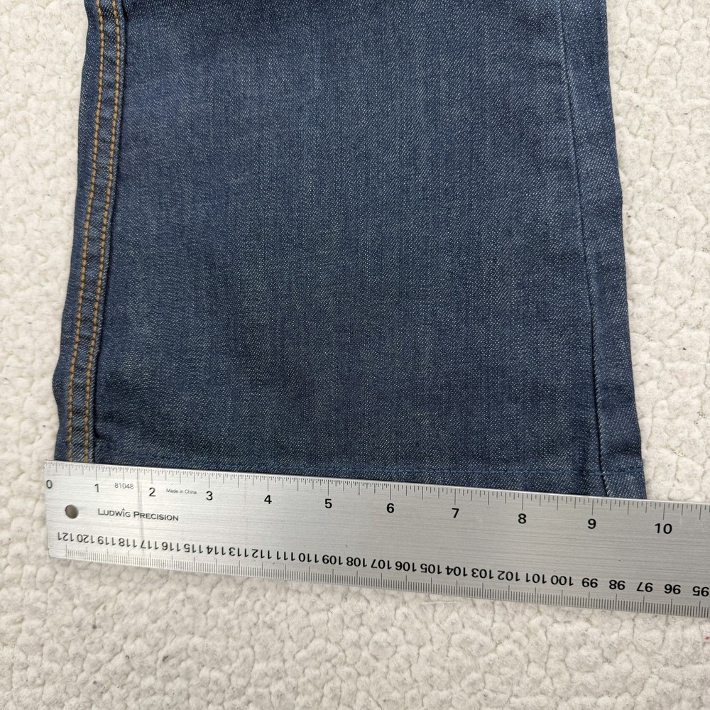 Frankie B Bootcut Jeans Women's 8 (32x30) USA Y2K Boho Western Flare Low Rise - Picture 13 of 14